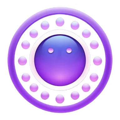 lunar cicles purple sticker