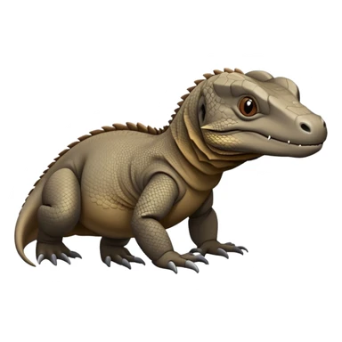 Komodo dragon How is It grey and brown sticker