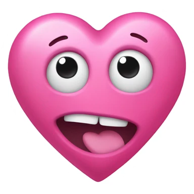 Tickle me pink heart sticker