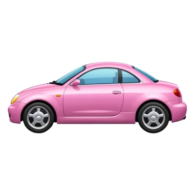 Pink car 2000s sticker