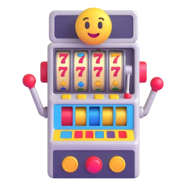 slot machine emoji 3d sticker