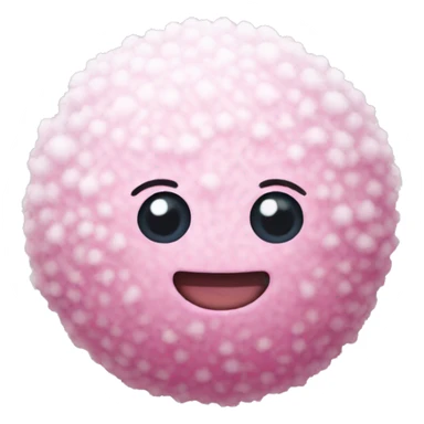 Pink snowball sticker