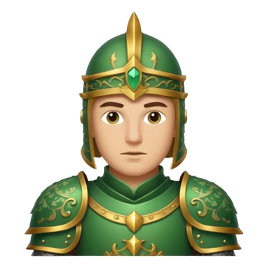 Green knight sticker