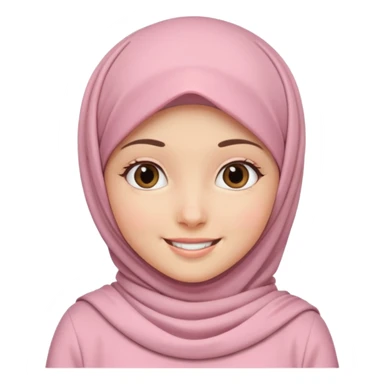 بنت محجبه لابسه وردي فاتح sticker