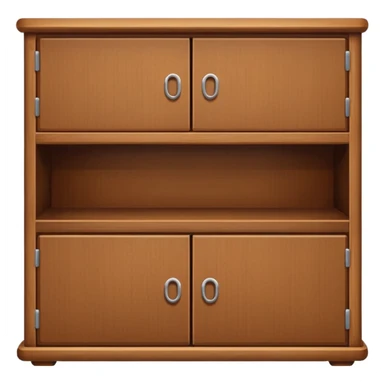 cabinet with a shelf sticker