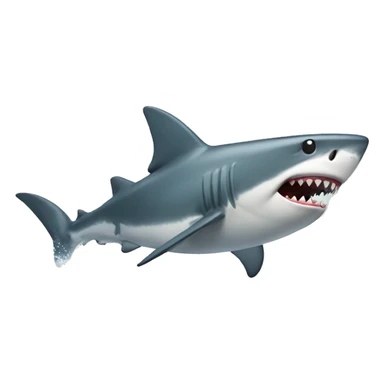 Shark surfing  sticker