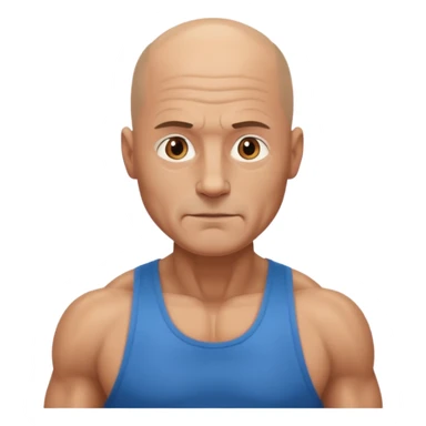 gym daddy middle age with no hair sticker