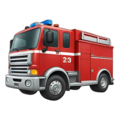 Camion pompier sticker