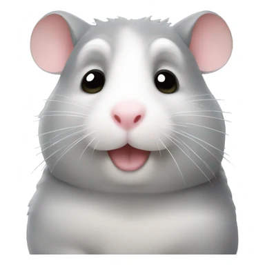 Grey hamster sticker