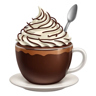chocolate desert in cup sticker