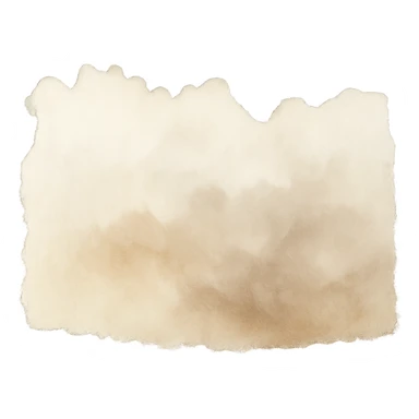 jagged torn paper edge with irregular shape, soft watercolor blend, beige and soft brown, transparent background, no face, no hands, no legs, no characters sticker