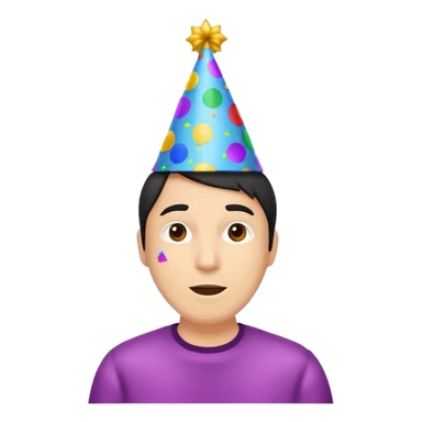 Happy Birthday Confetti Hat without Human sticker
