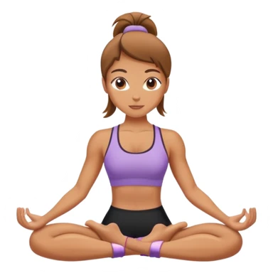 Girl doing pilates sticker