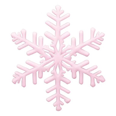 pastel pink snowflake  sticker