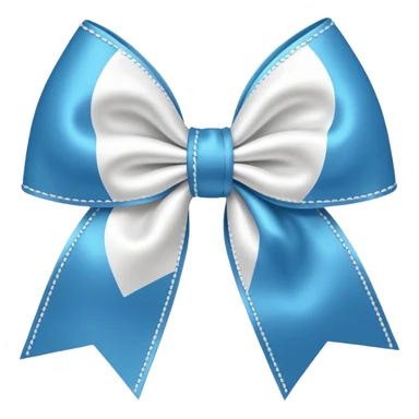 white cheer bow sticker