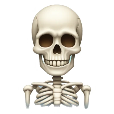 Skeleton gigachad sticker