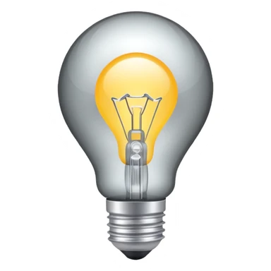 Mirror light bulbs  sticker