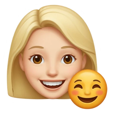 parmagini isiran gulen yuz sticker