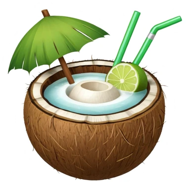 conut drink summer sticker