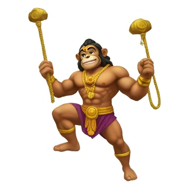 lord hanuman lifting hill sticker