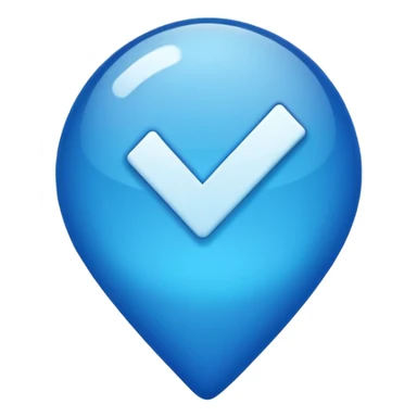 Create blue tick verification  sticker