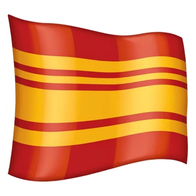 Catalan flag emoji icon style sticker