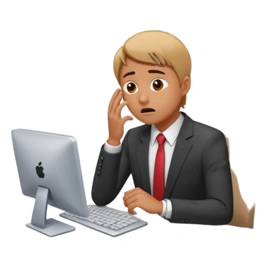 Crisis managemtn cartoon sticker