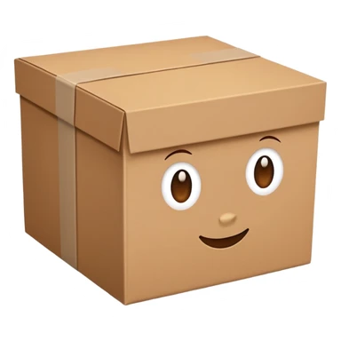 carton box icon  sticker