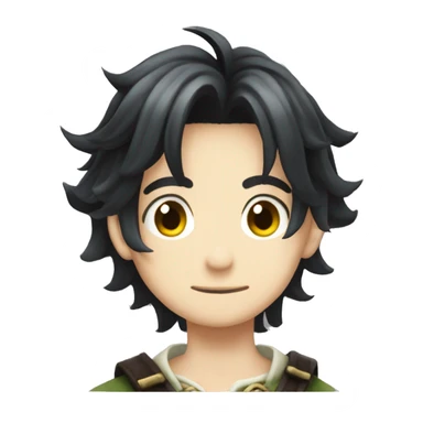 Meliodas adult dark hair sticker