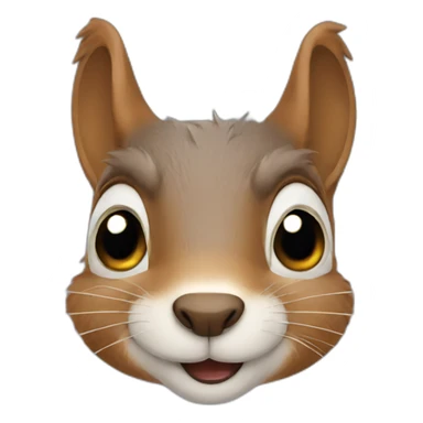 A squirrel with tears in his eyes sticker