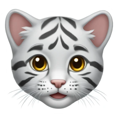 Sherazi grey tiger kitten sticker