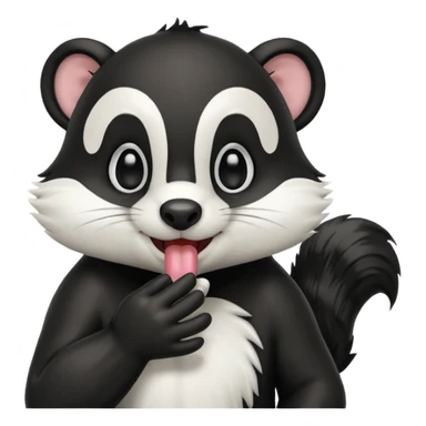 SKUNK HOLDING HIS NOSE sticker