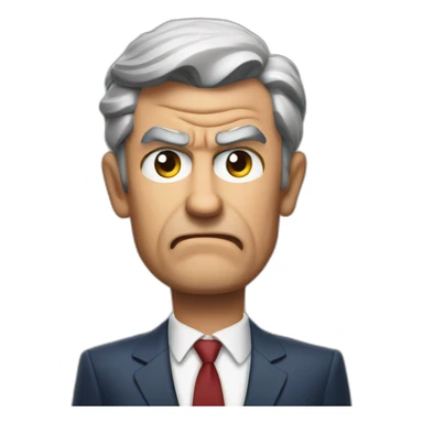 Jerome powell angry with thumbs down sticker