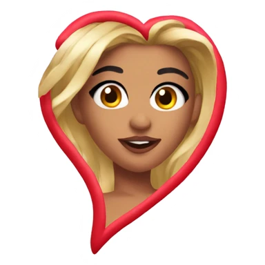 Karol G heart tattoo sticker