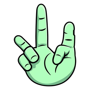 Pink middle finger  sticker