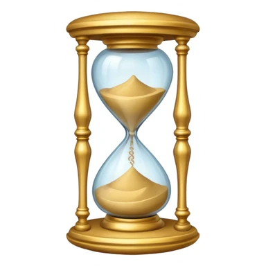 fancy ornate hourglass sticker