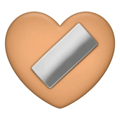 Heart bandage sticker