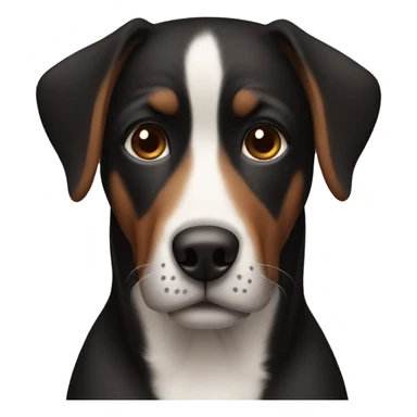 Black and brown dog sticker
