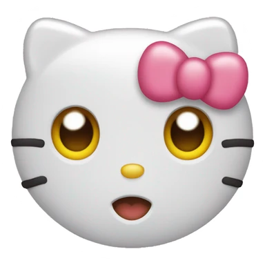 hello kitty heart eyes emoji sticker