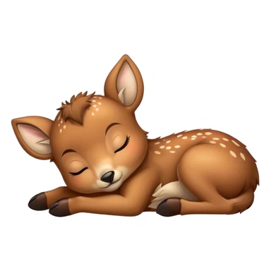 baby Deer sleeping sticker