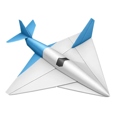 simple paper plane sticker