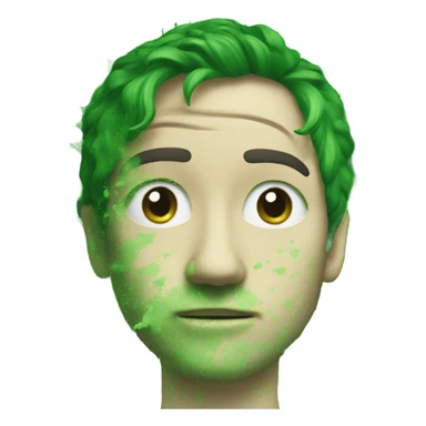 green splatter sticker