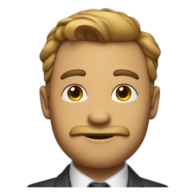 Gentlemen photo pose sticker