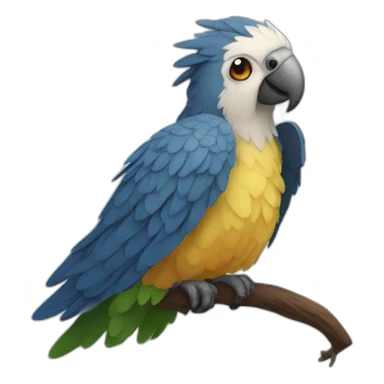 castiel parrot sticker