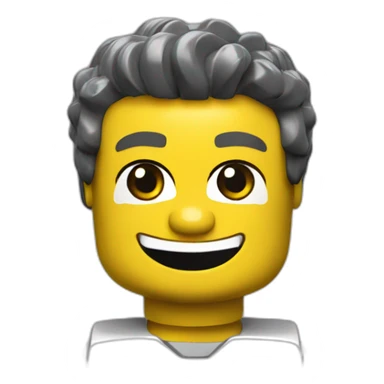 LEGO man smiling  sticker