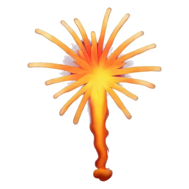 Heat shape firework sticker
