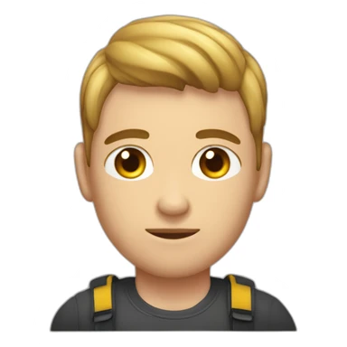 cuerpo de persona joven musculada con cabeza de hombre mayor sticker