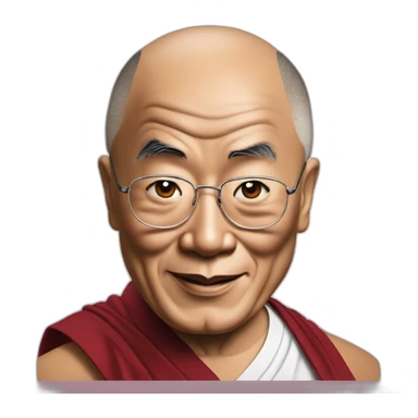 dalai lama on a edate sticker