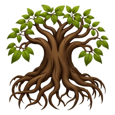Plant roots sticker