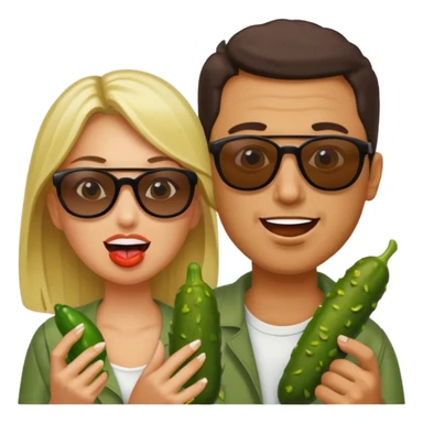 Férfi uborkáza a nőt  sticker